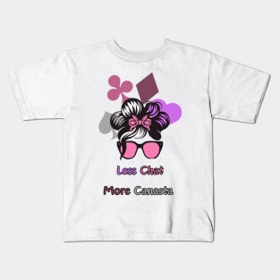 "Canasta Carnival: Less Chat More Canasta"- Funny Canasta Lover Kids T-Shirt